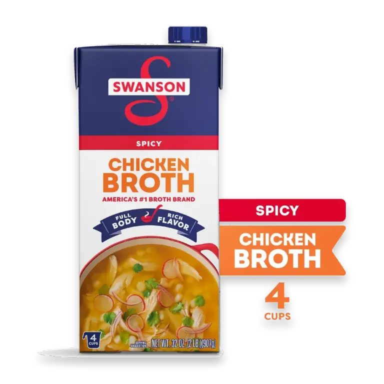 Spicy Chicken Broth, 32 oz Carton