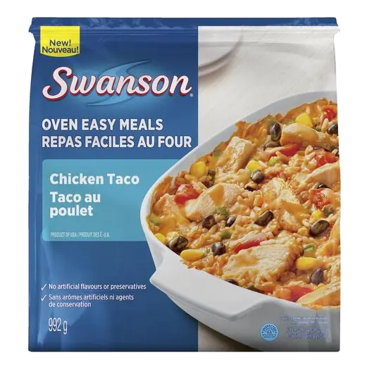Frozen Dinner Oven Easy Meals Chicken Taco 992 g