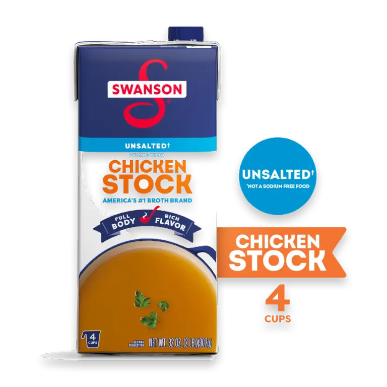 Unsalted Chicken Stock, 32 oz Carton