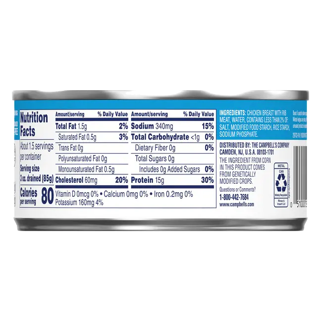 Swanson White Premium Shredded Chicken Breast with Rib Meat, 9.75 Oz