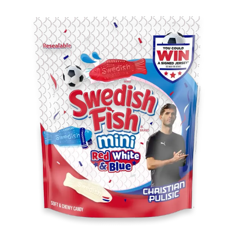 Mini Red White & Blue Soft & Chewy Gummy Candy