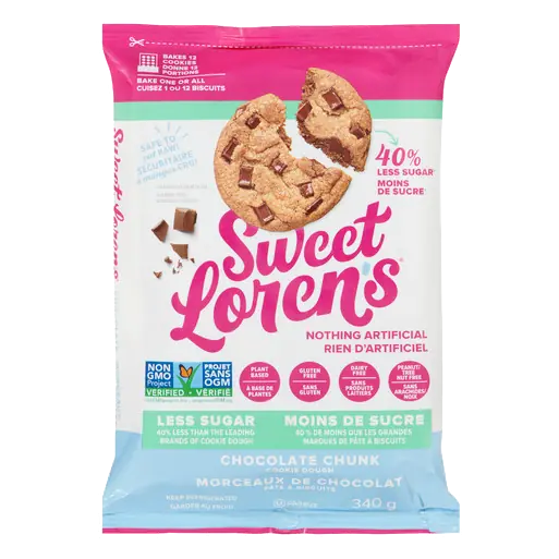 Cookie Dough Less Sugar Chocolate Chunk 340 g