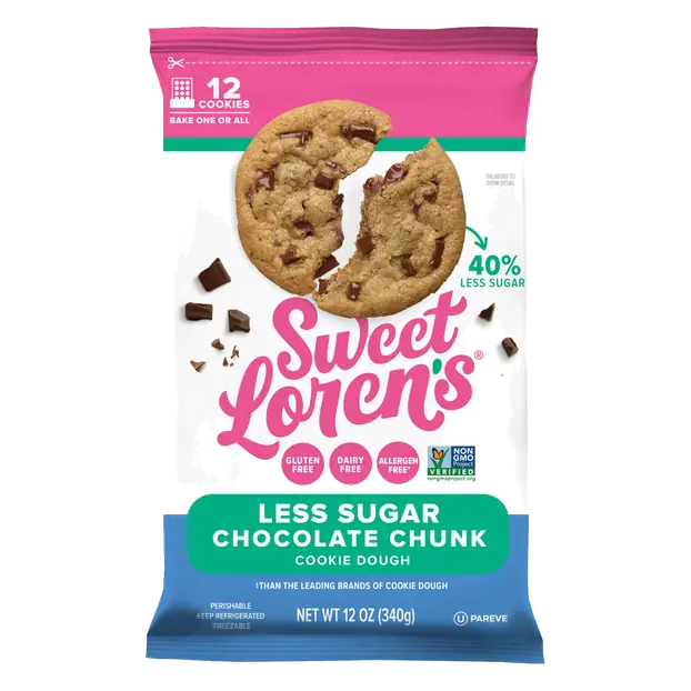 Gluten & Dairy Free Less Sugar Chocolate Chunk Cookie Dough