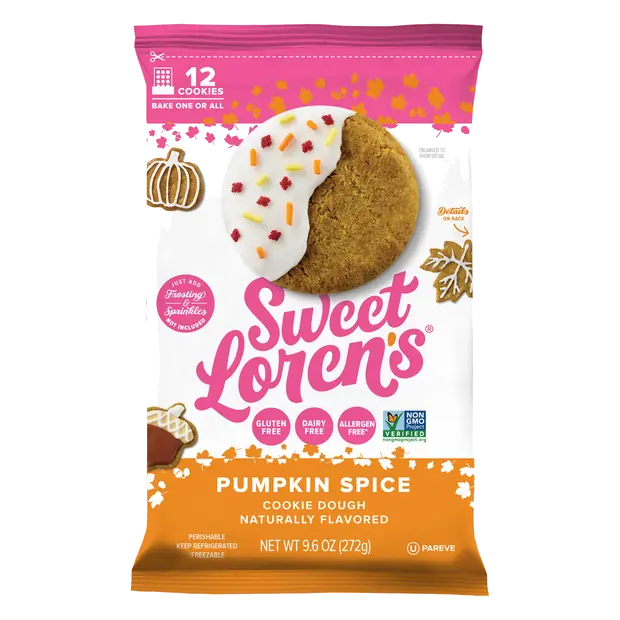 Gluten & Dairy Free Pumpkin Spice Cookie Dough - 12 ct