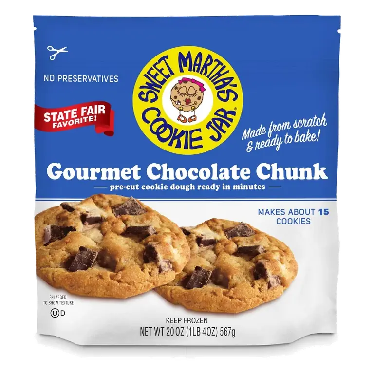 Sweet Martha's Gourmet Chocolate Chunk Cookie Dough, 20oz
