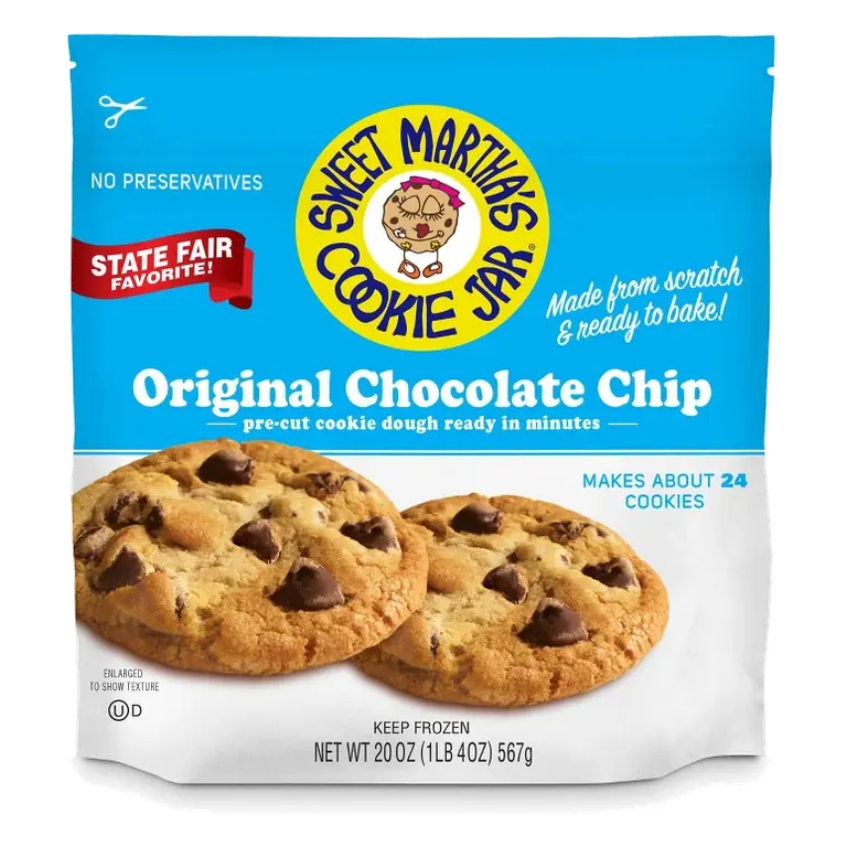 Sweet Martha's Original Chocolate Chip Cookie Dough, 20oz