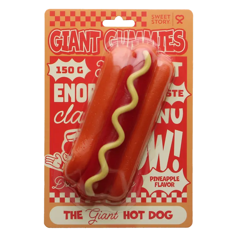 Godis Gummy Hot Dog