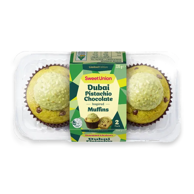 Dubai Pistachio Chocolate Inspired Muffins