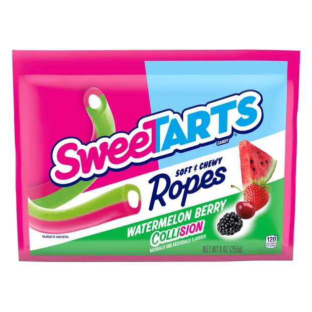 Ropes Watermelon Berry Collision Chewy Candy