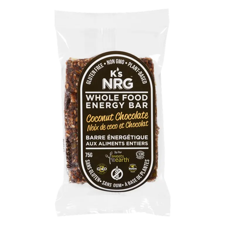 Gluten-Free Coconut Chocolate Whole Food Energy Bar 75 g