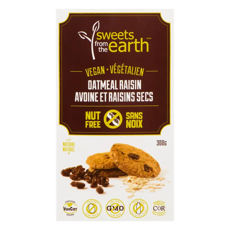 Vegan Oatmeal Raisin Cookies 8 Pack 300 g (frozen)