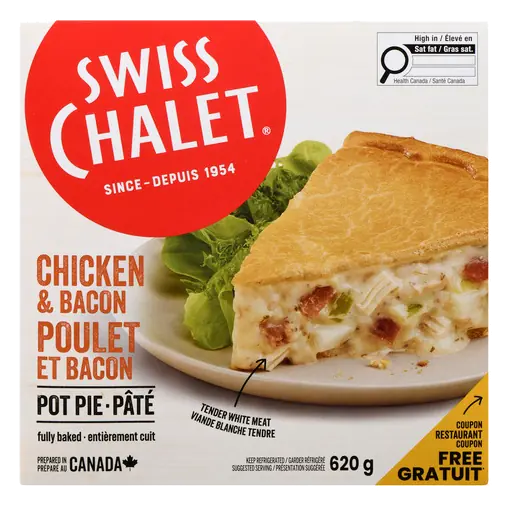 Frozen Pot Pie Chicken & Bacon 620 g