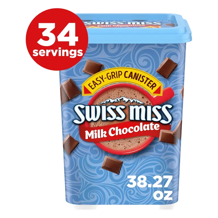 Milk Chocolate Flavored Hot Cocoa Mix, 38.27 oz. Square Canister