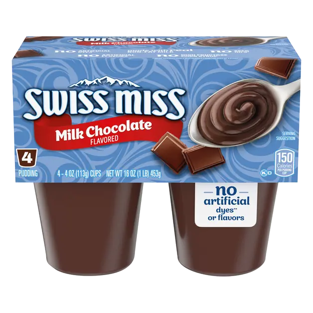 Milk Chocolate Pudding Cups - 4 ct