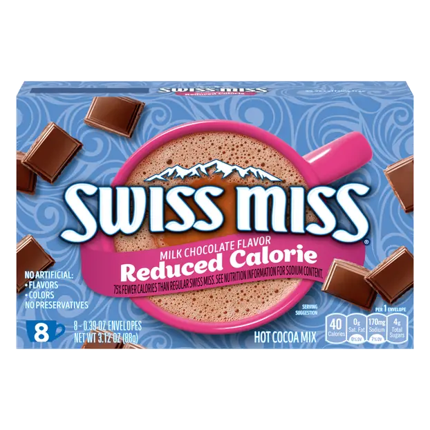 Reduced Calorie Milk Chocolate Flavor Hot Cocoa Mix - 8 ct