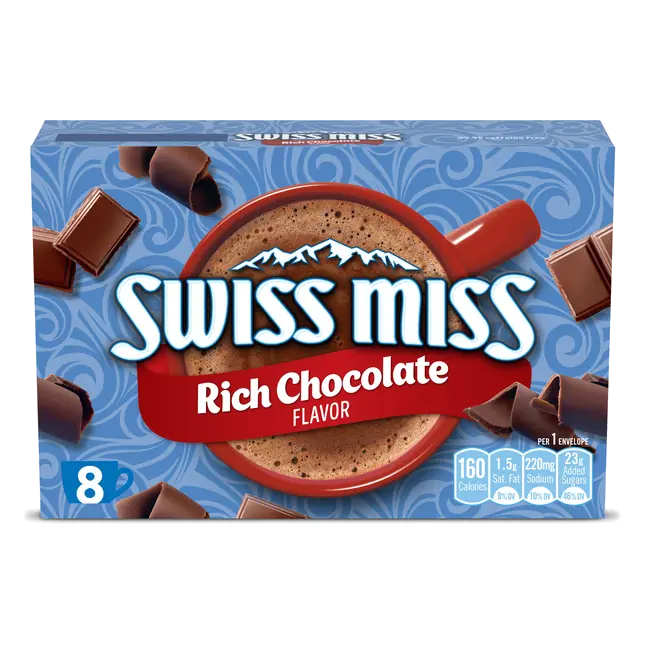 Swiss Miss Rich Chocolate Flavored Hot Cocoa Mix, 1.33 oz., 8-Count Envelopes