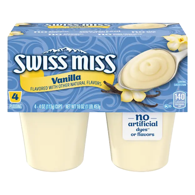Vanilla Pudding Cups - 4 ct