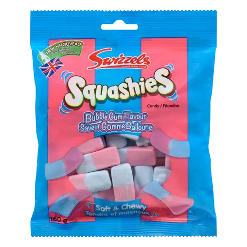 Squashies Bubble Gum 160 g
