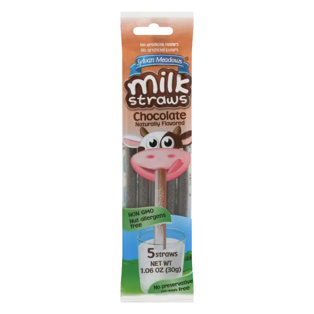 Milk Straws Chocolate - 5 ct
