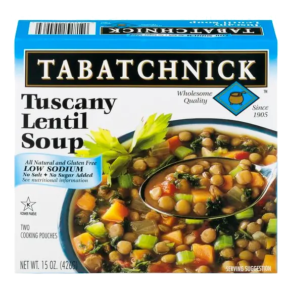 Kosher Gluten Free Low Sodium Tuscany Lentil Soup 2 ct Frozen