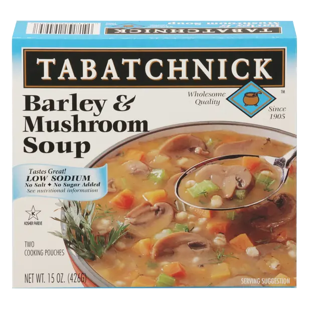 Kosher Low Sodium Barley & Mushroom Soup - 2 ct Frozen