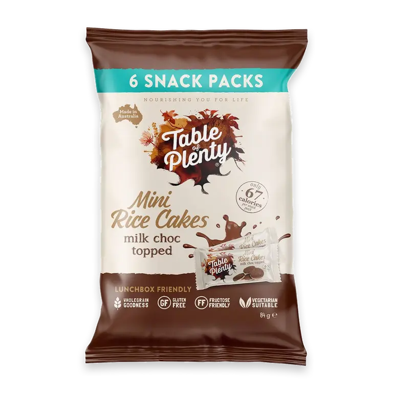 Mini Rice Cakes Milk Chocolate Snack Packs