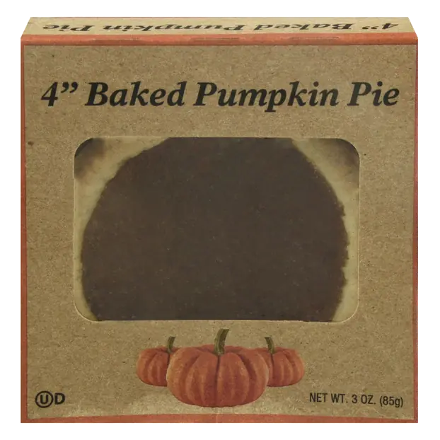 Baked Pumpkin Pie 4 Inch