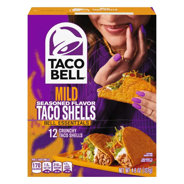 Mild Seasoned Crunchy Hard Taco Shells - 12 ct