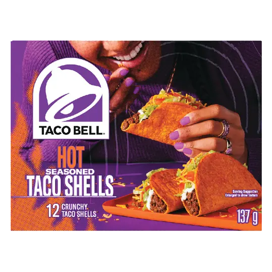 Taco Shells Crunchy Hot Seasoned Flavor 137 g
