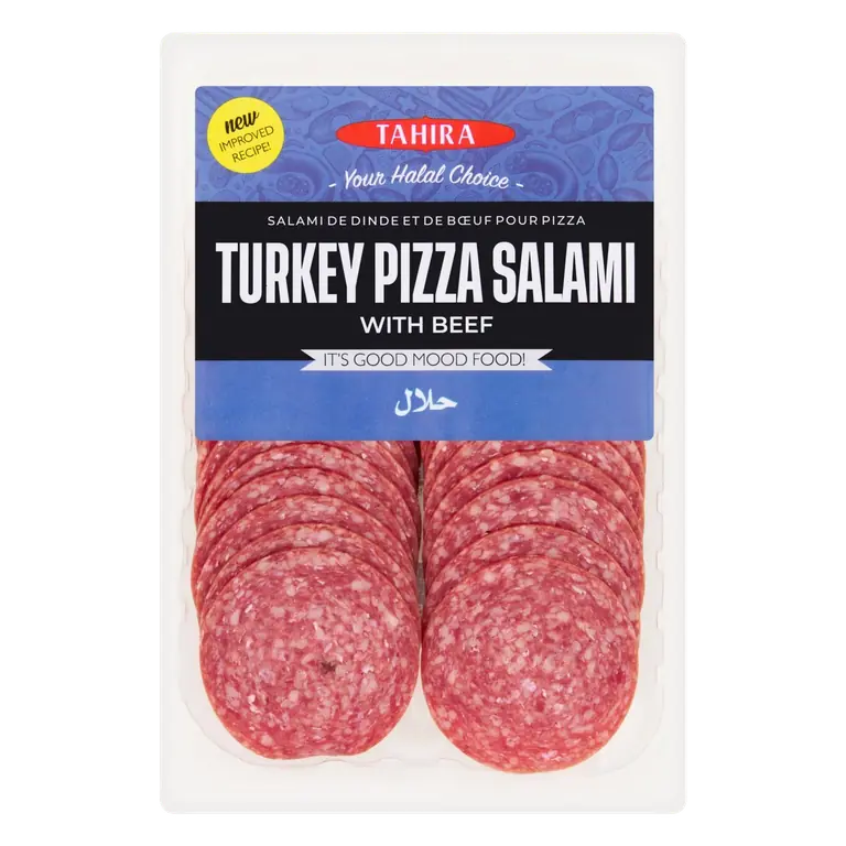 Turkey Salami Pizza Topping With Beef