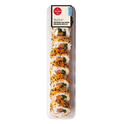 Smoked Salmon Dragon Rolls