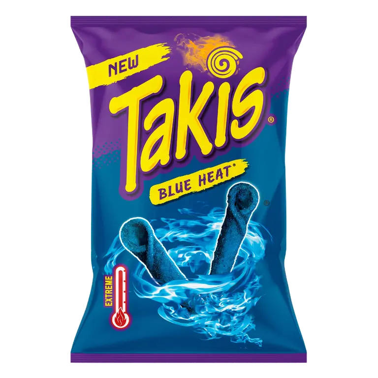 Takis Blue Heat Chilli and Lime Flavour Corn Snack 180g