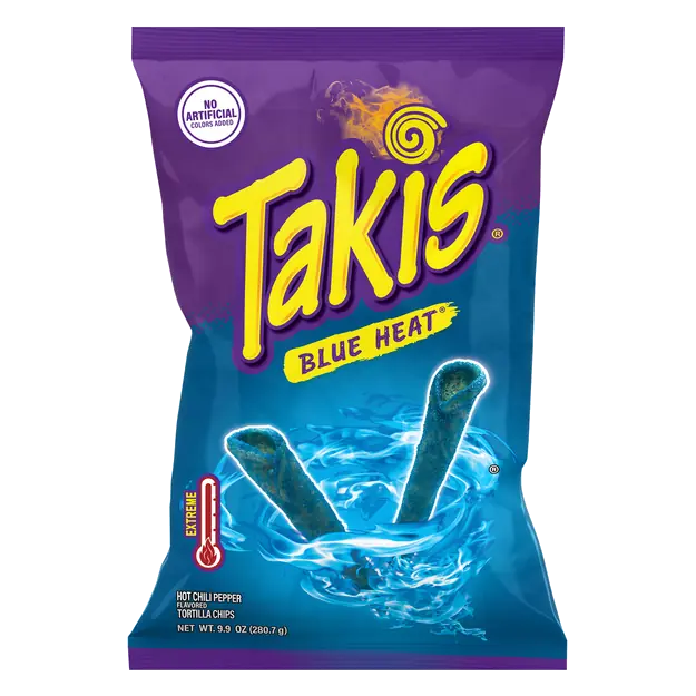 Extreme Blue Heat Hot Chili Pepper Tortilla Chips
