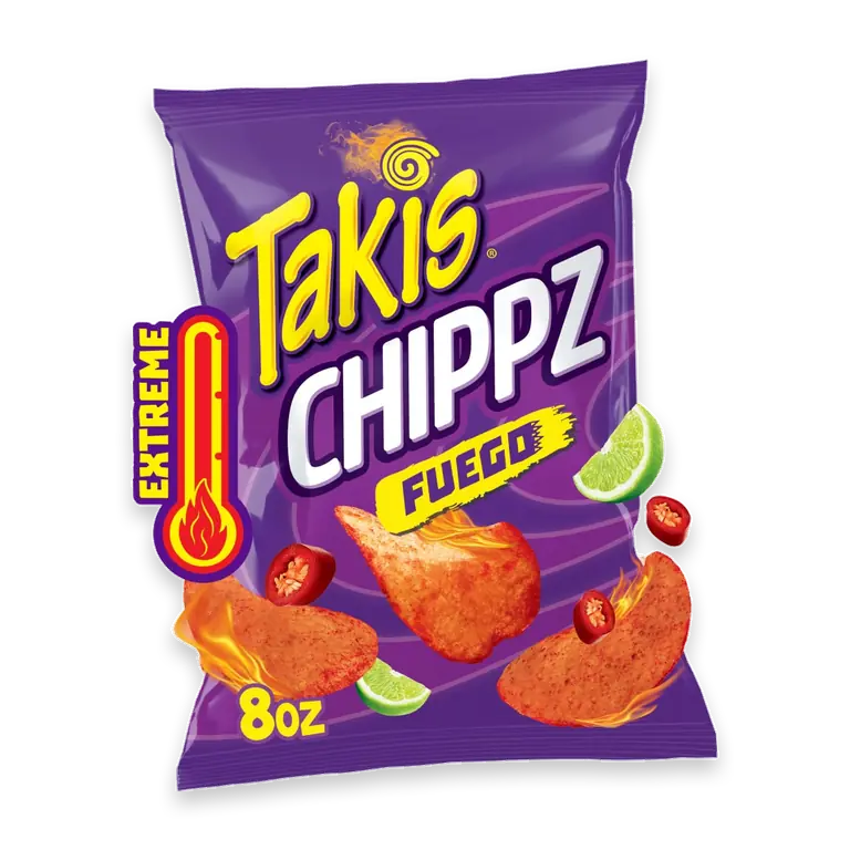 Fuego Chippz Hot Chili Pepper & Lime Thin-Cut Potato Chips