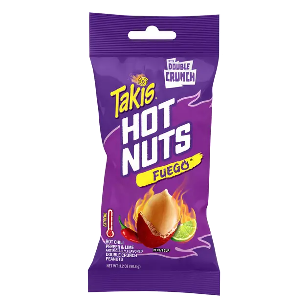 Fuego Hot Chili Pepper & Lime Flavored Double Crunch Peanuts