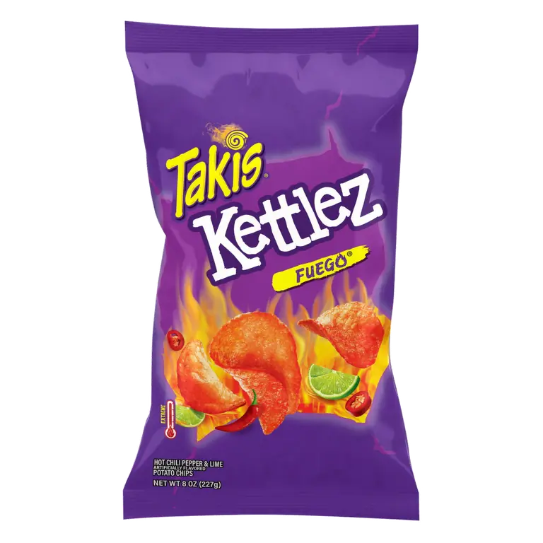 Fuego Hot Chili Pepper & Lime Flavored Potato Chips