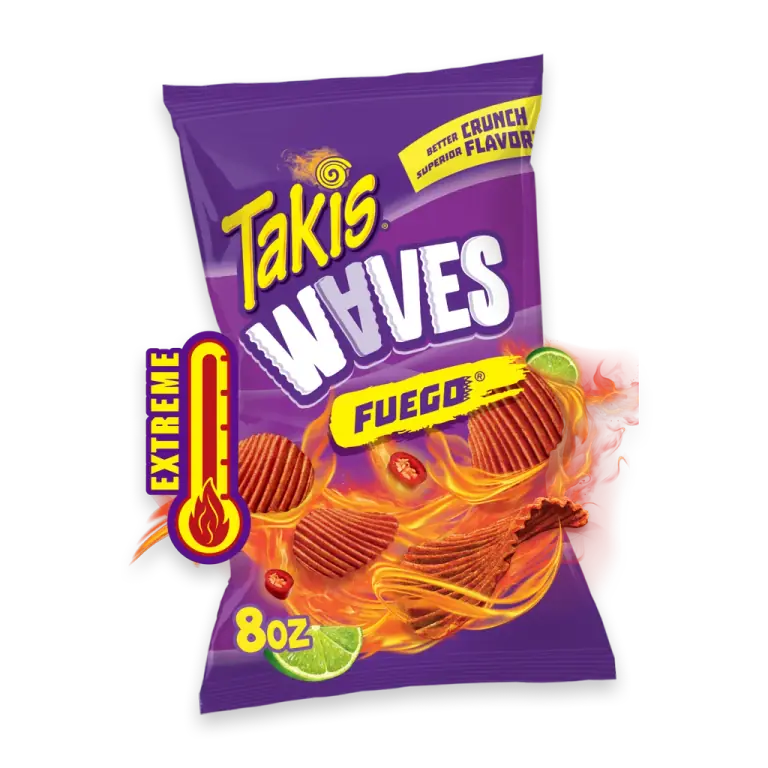 Fuego Waves Hot Chili Pepper & Lime Wavy Potato Chips