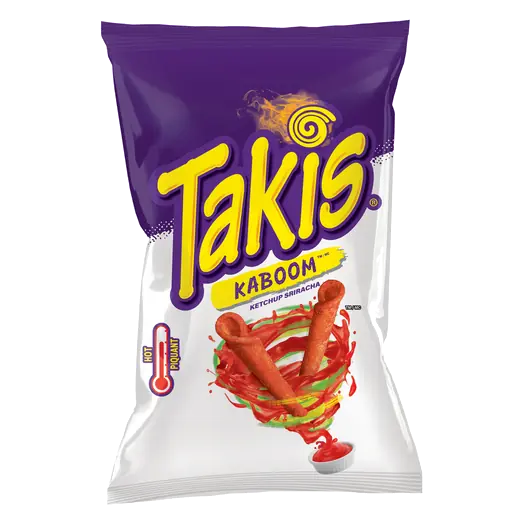 Rolled Tortilla Chips Kaboom Ketchup Sriracha 260 g