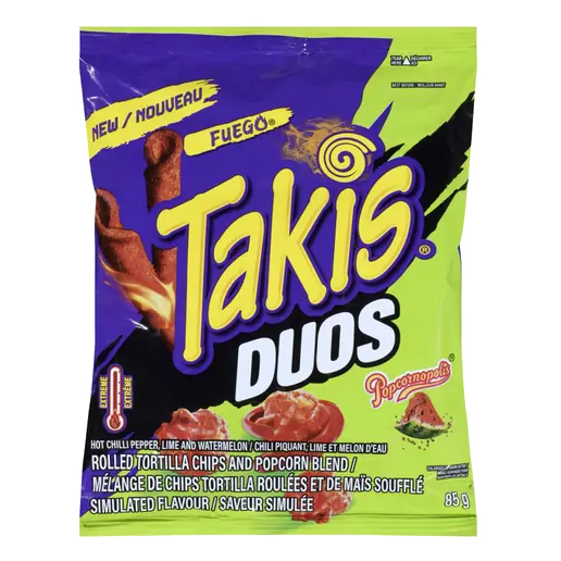Rolled Tortilla Chips And Popcorn Blend Duos 85 g
