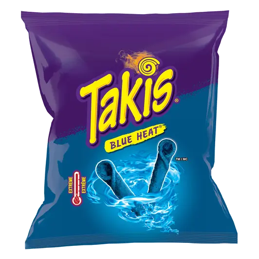Rolled Tortilla Chips Blue Heat Extreme 80 g