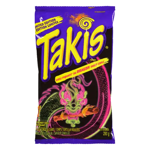 Rolled Tortilla Chips Dragon Spicy Sweet Chili 280 g