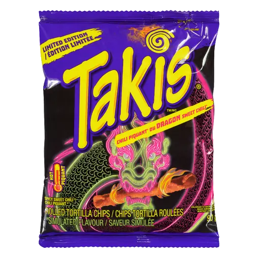 Rolled Tortilla Chips Spicy Sweet Chili 90 g