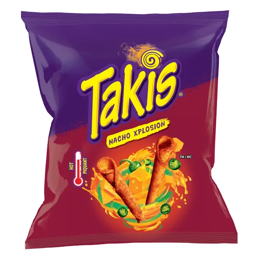 Rolled Tortilla Chips Xplosion Zesty Nacho Cheese 80 g