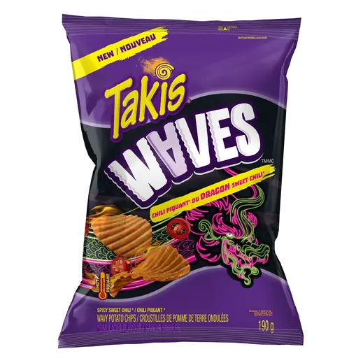 Waves Potato Chips Dragon Sweet Chili 190 g