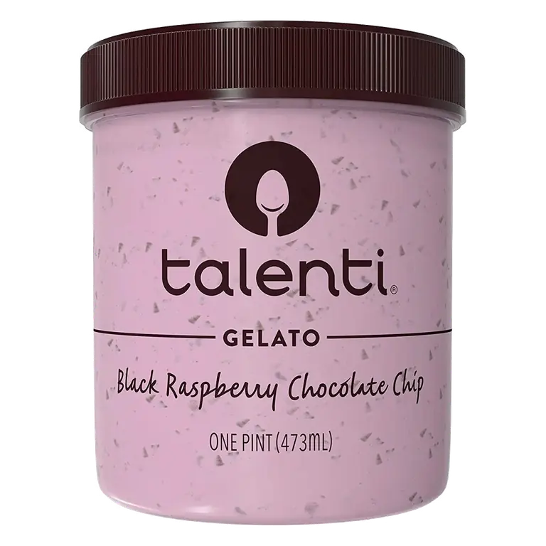 Black Raspberry Chocolate Chip Gelato