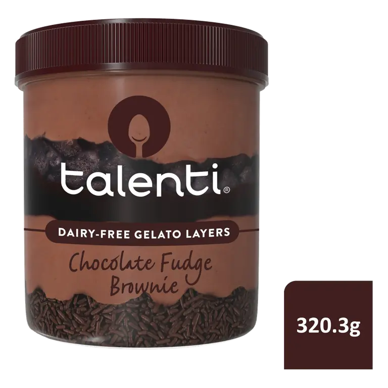 Chocolate Fudge Brownie Dairy-Free Gelato Layers