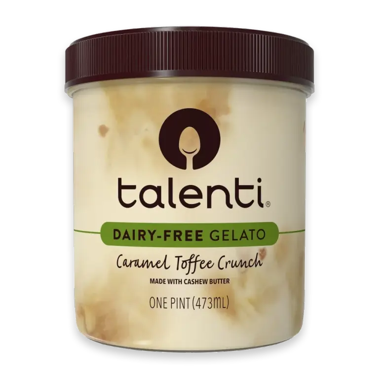 Dairy Free Caramel Toffee Crunch Gelato Pint