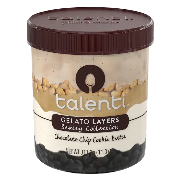 Layers Chocolate Chip Cookie Batter Gelato