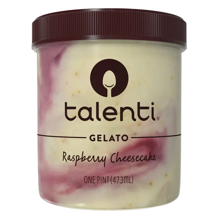 Talenti Raspberry Cheesecake Gelato Ice Cream, 1pt: 15% Milk Fat
