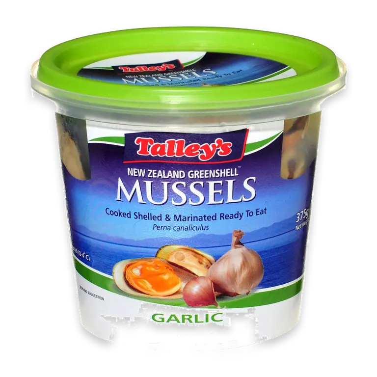Chilled Mussels Marinated Garlic